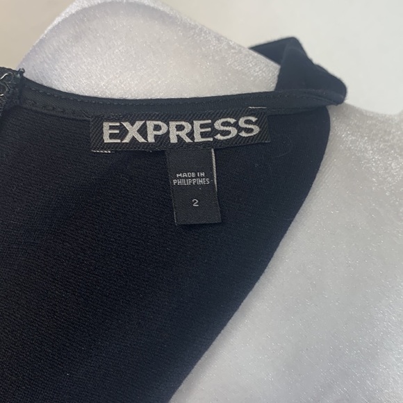 Express Black Bodycon Dress with Mesh Cut Outs - Picture 13 of 14